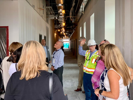 City Officials Tour VA Wellness Clinic Due to Open Early 2020